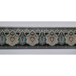 Sanitas Pre-pasted Decorative Border - Gray Silver Pink Teal - 5 yds